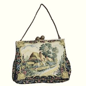 Sweet vintage 1940/50's tapestry purse by Walborg